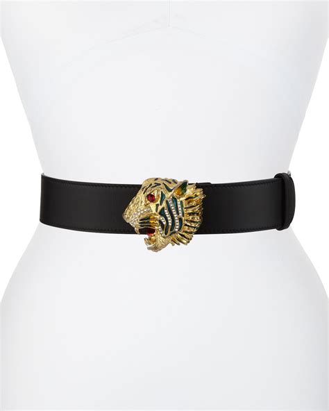 gucci blue tiger belt|Gucci belt with tiger buckle.